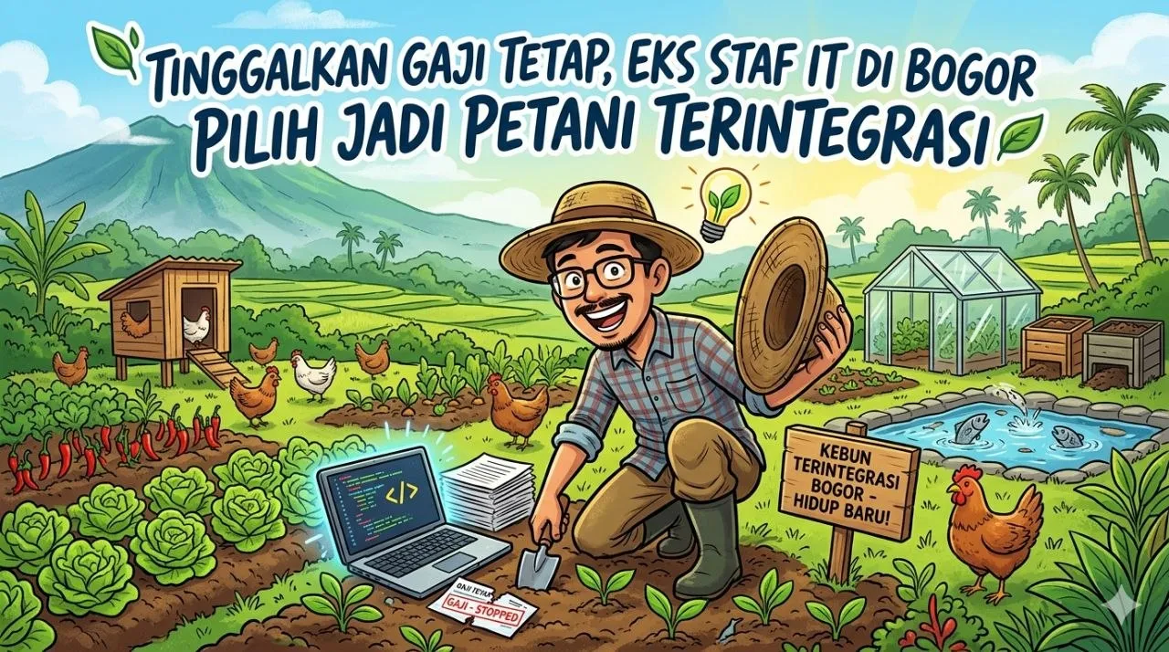 Tinggalkan Gaji Tetap, Eks Staf IT di Bogor Pilih Jadi Petani Terintegrasi