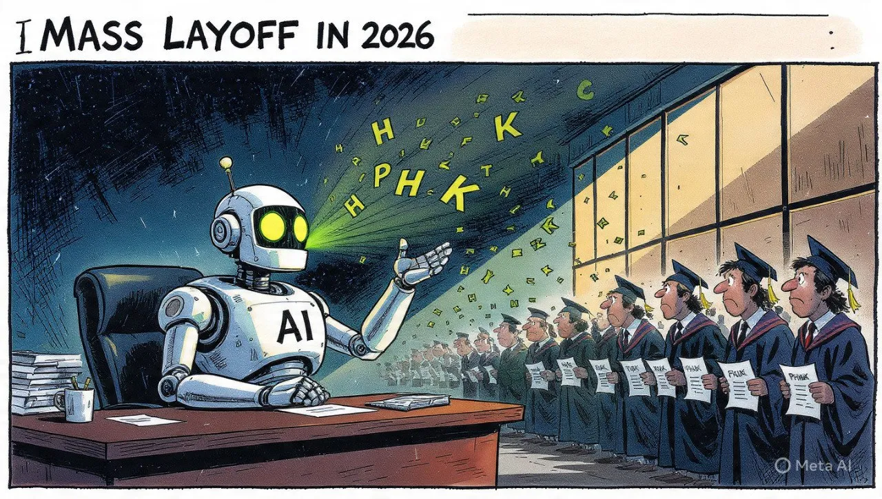 PHK Massal di 2026: AI Jadi Biang Kerok, Lulusan Baru Makin Sulit Cari Kerja