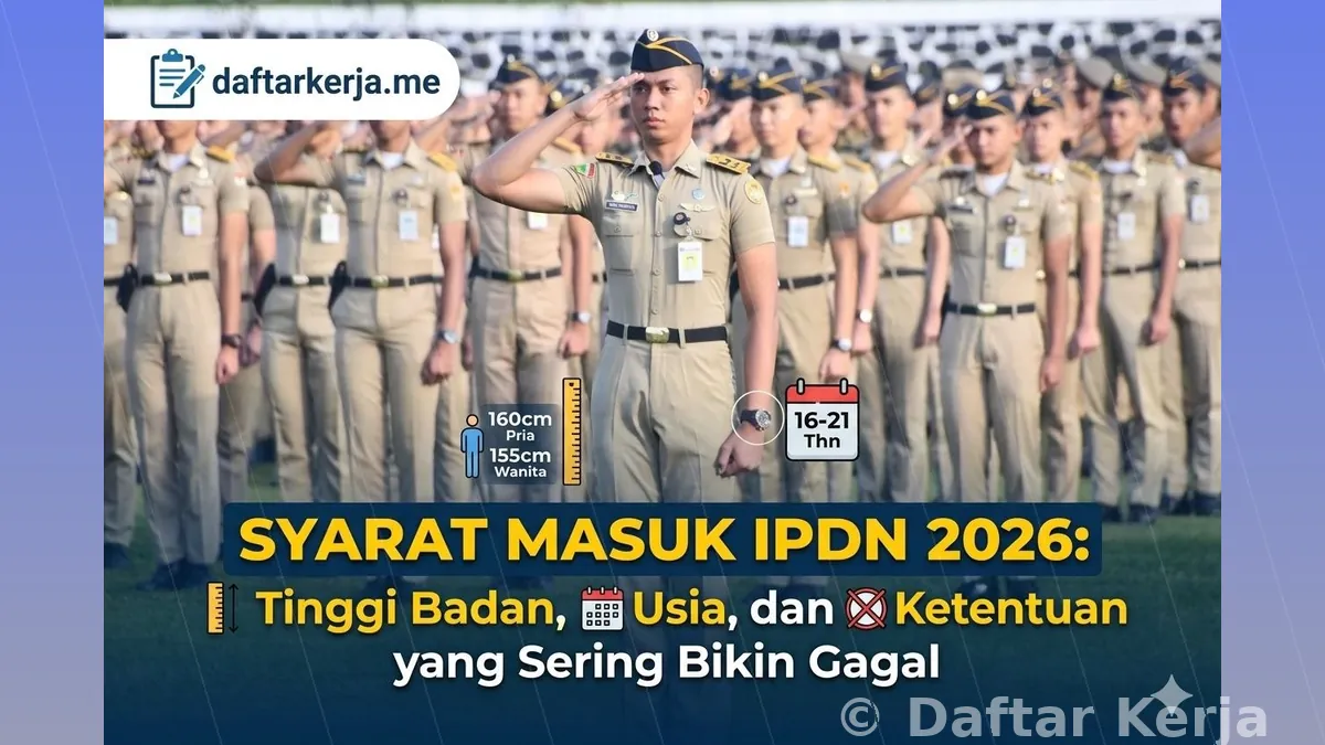 Syarat Masuk IPDN 2026: Tinggi Badan, Usia, dan Ketentuan yang Sering Bikin Gagal